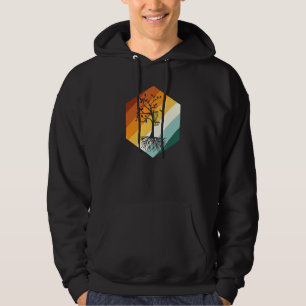 Retro Disc Golf Tree Hoodie