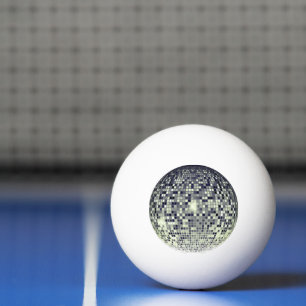 Retro Disco Ball - Graphic Ping Pong Ball