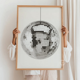 Retro Disco Ball Wall Art