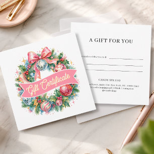 Retro Disco Christmas Wreath Gift Certificate