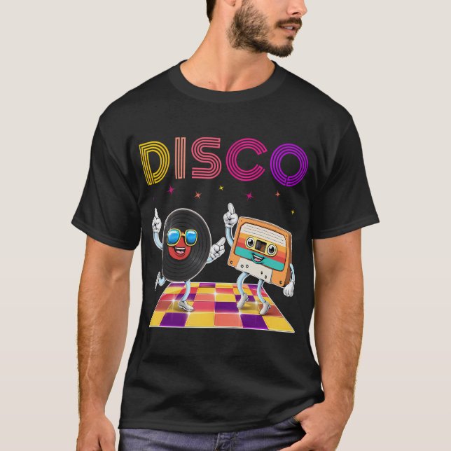 Retro Disco Dance Party T-Shirt (Front)