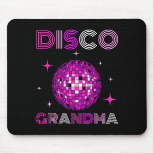 Retro Disco Grandma 70s 80s Dance Party Mirror Bal Mouse Pad