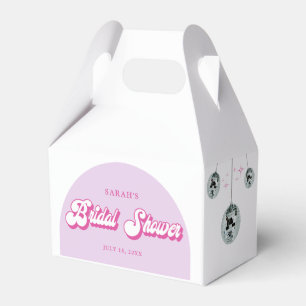 Retro Disco Groove Photo Bridal Shower Favour Box