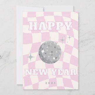 RETRO DISCO HAPPY NEW YEAR | Photo Family Card