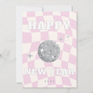 RETRO DISCO HAPPY NEW YEAR | Photo Family Card