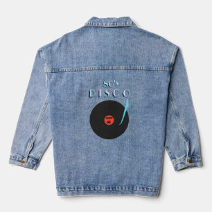 Retro Disco Music Party Denim Jacket