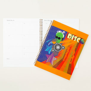 Retro Disco Party 70s Funk Art Planner
