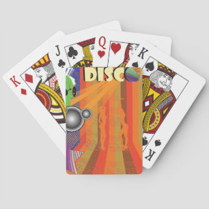 Retro Disco Party 70s Funk Art  Playing Cards