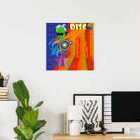 Retro Disco Party 70s Funk Art 
