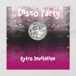 Retro Disco Party invitation