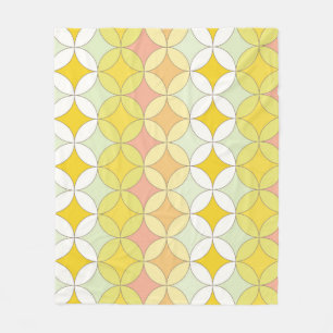 Retro Disco Style Seamless Pattern Fleece Blanket