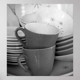 RETRO DISHES IV POSTER