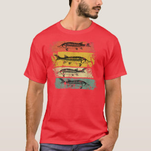 Retro distressed Sturgeon Beluga Grunge  T-Shirt