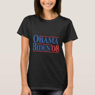 Retro Distressed Vintage Obama Biden 08 Campaign  T-Shirt