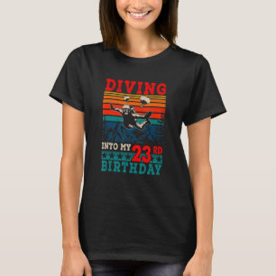 Retro Diving Into My 23rd Birthday Skydiving T-Shirt