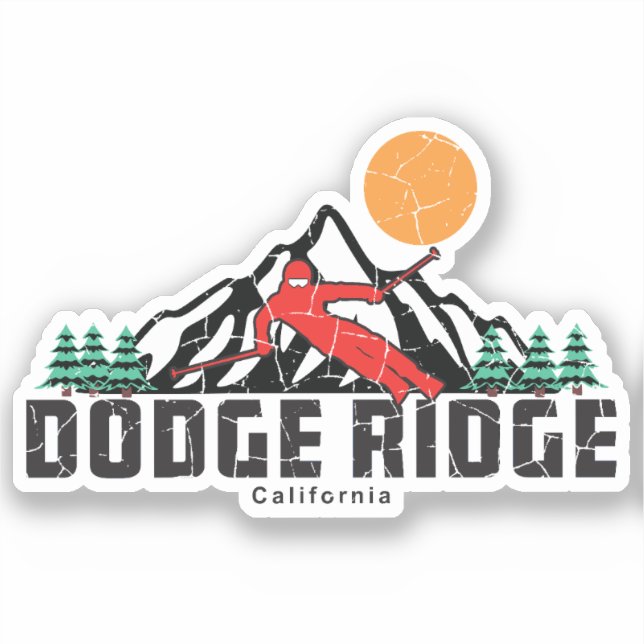 Retro Dodge Ridge Ski  (Front)