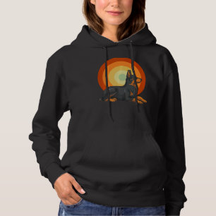 Retro Dog Animal Dog Owner Pet Doberman Hoodie