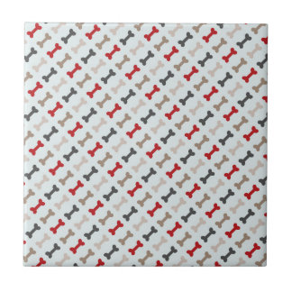 Retro Dog Bone Pattern Tile