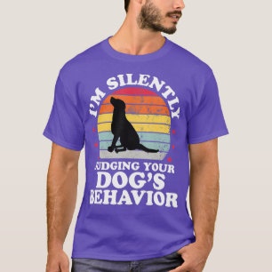 Retro Dog Commands Obedience Training Gift Funny T-Shirt