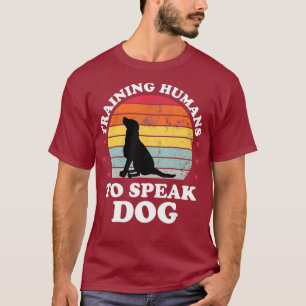 Retro Dog Commands Obedience Training Gift Funny T-Shirt