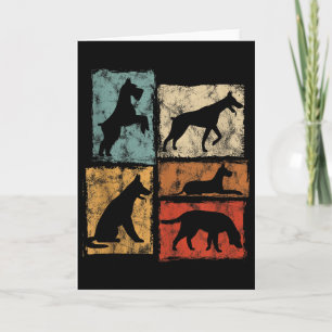 Retro Dog Graphic I Love And Pet All Dogs For Men Card