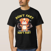 Retro Dog Lover T-Shirt – 'Don't Fart Don't Fart