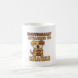 Retro Dog Snack Devotion White Mug