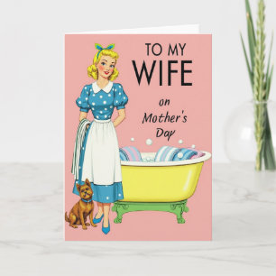 Retro Domestic Bliss Card
