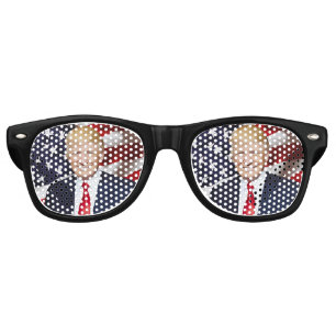 RETRO DONALD TRUMP PARTY FUN (SUN) GLASSES! RETRO SUNGLASSES