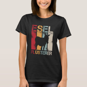 Retro donkey whisperer owner pack animals T-Shirt