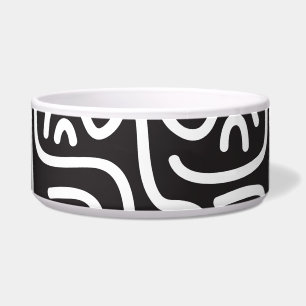 Retro Doodle Wavy Lines: Monochrome