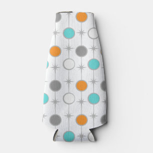 Retro Dots and Starbursts Bottle Cooler