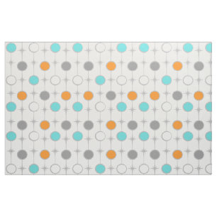 Retro Dots and Starbursts Fabric