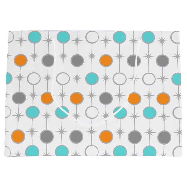 Retro Dots and Starbursts Gift Bag (Front)