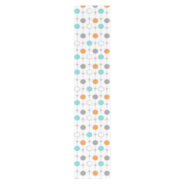 Retro Dots and Starbursts Table Runner (Front)