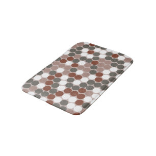 Retro dots bath mat