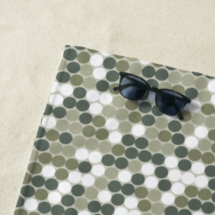 Retro dots beach towel