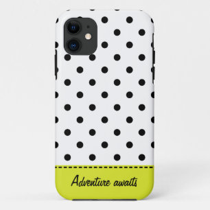 Retro Dots - Black&White iPhone 5/5S Case