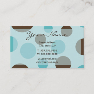 Retro Dots (Blue) Profile Cards