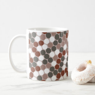 Retro dots coffee mug