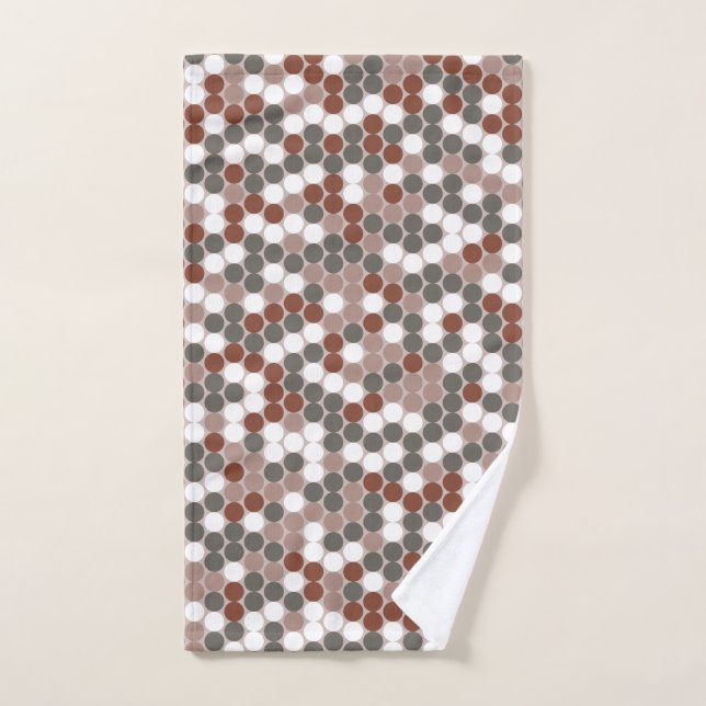Retro dots hand towel (Hand Towel)