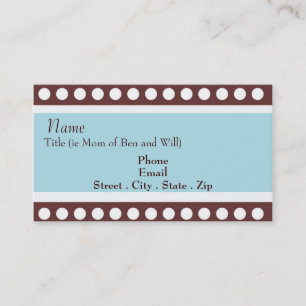 Retro Dots Mummy Card