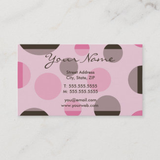 Retro Dots (Pink) Profile Cards