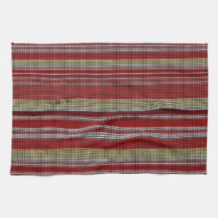Retro dots stripes Rainbow Kitchen Towel