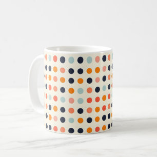 Retro Dotted Pattern Coffee Mug