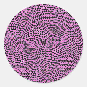 Retro dotty! classic round sticker