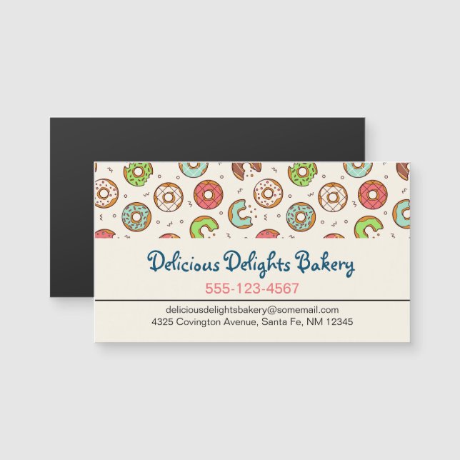 Retro Doughnut Pattern Cute Colourful Style (Front/Back)