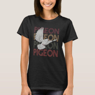 Retro Dove Animal Pigeon Breeder Bird Pigeon T-Shirt