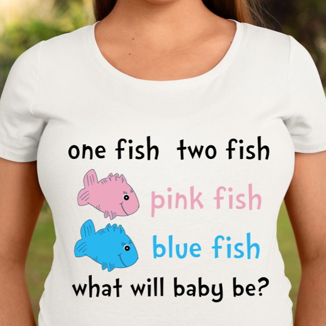 Retro Dr. Suess Theme Gender Reveal T-shirt (Creator Uploaded)