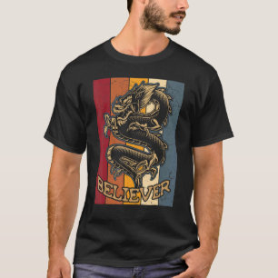 Retro Dragon Vintage Imagine Chinese Dragon Belie T-Shirt